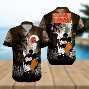 Cleveland Browns NFL Mickey Mouse Aloha Hawaiian Shirt