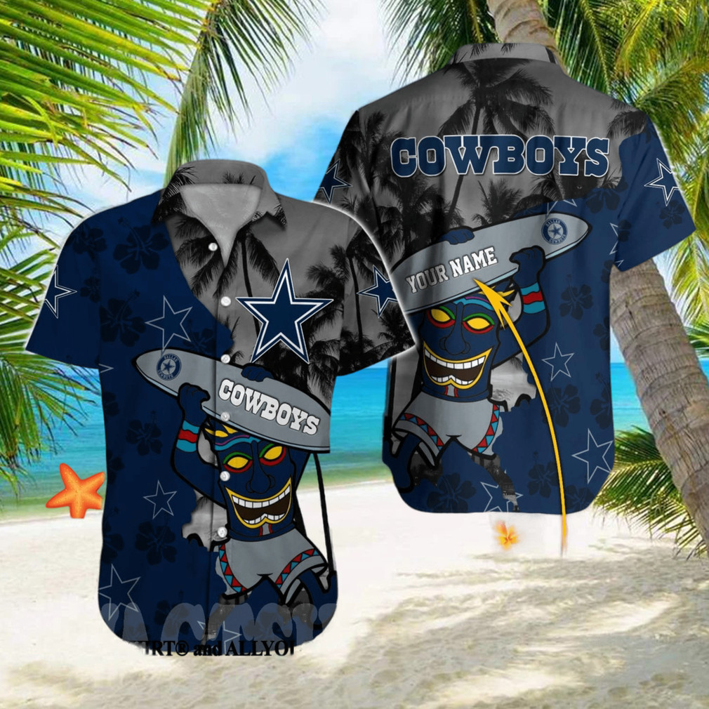 Custom Dallas Cowboys NFL Beach Unisex Full Printed Hawaiian Shirt Custom Dallas Cowboys NFL Beach Unisex Full Printed Hawaiian Shirt