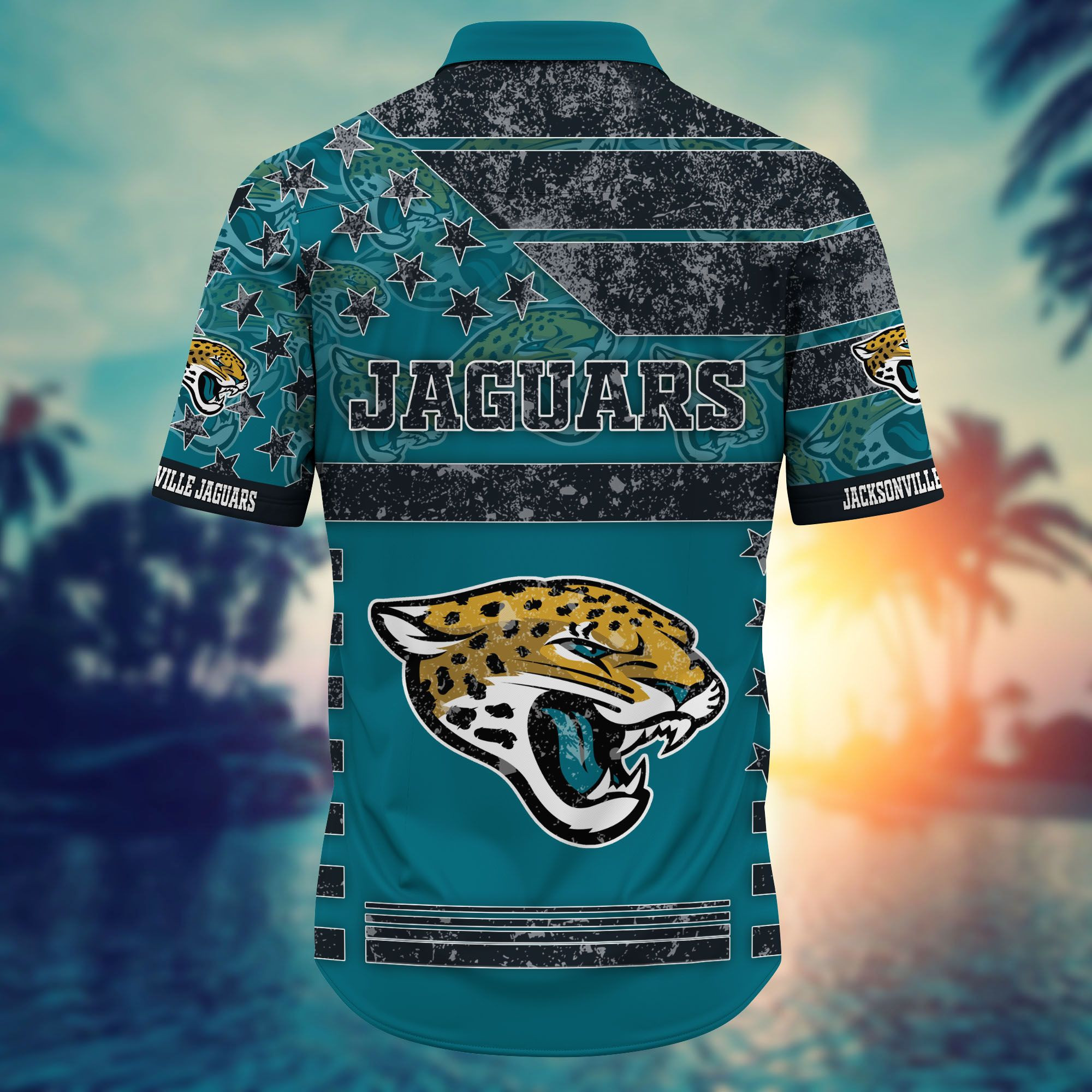Custom-Jacksonville-Jaguars-US-Flag-Star-Hawaiian-Shirt-1