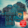 Custom Jacksonville Jaguars US Flag Star Hawaiian Shirt
