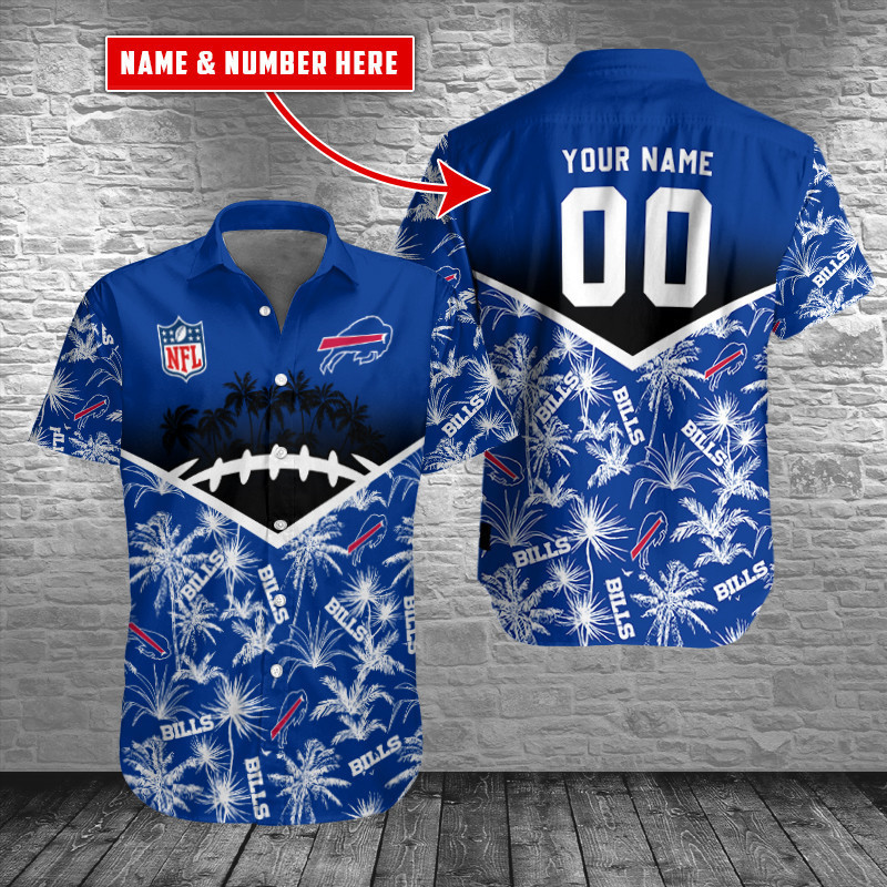 Custom Name And Number Buffalo Bills NFL Aloha Hawaiian Shirt Custom Name And Number Buffalo Bills NFL Aloha Hawaiian Shirt
