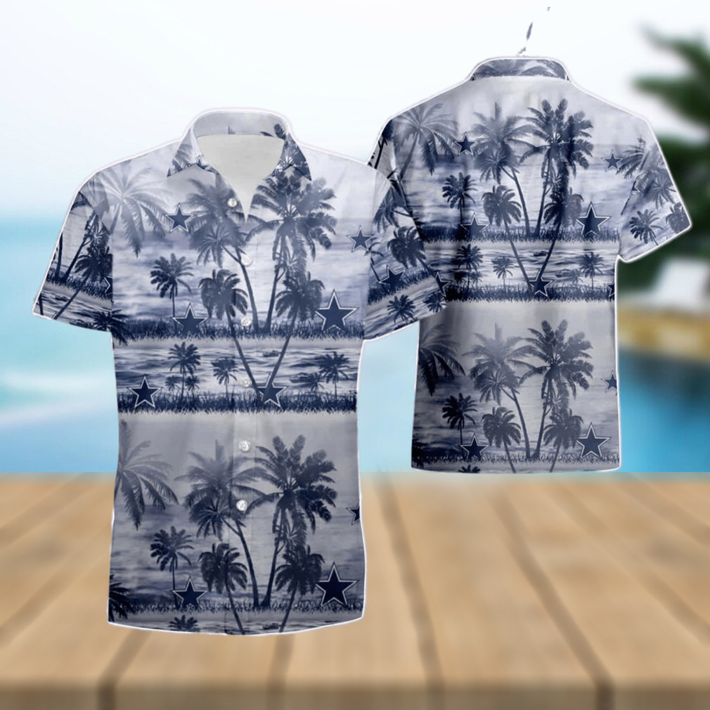 Dallas Cowboys NFL Coconut Island White Hawaiian Shirt Dallas Cowboys NFL Coconut Island White Hawaiian Shirt