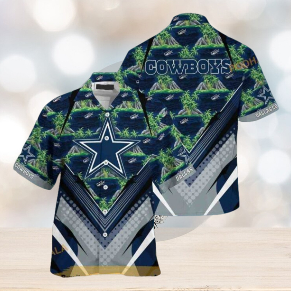 Dallas Cowboys NFL Island 3D Pattern Hawaiian Shirt Dallas Cowboys NFL Island 3D Pattern Hawaiian Shirt