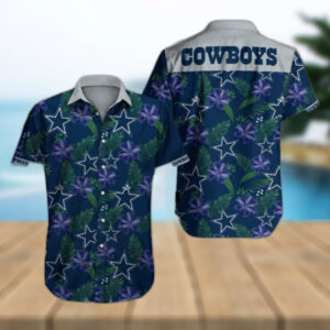 Dallas Cowboys NFL Tropical Flower All Over Print Hawaiian Shirt