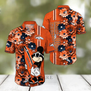 Denver Broncos NFL Aloha Mickey Hawaiian Shirt