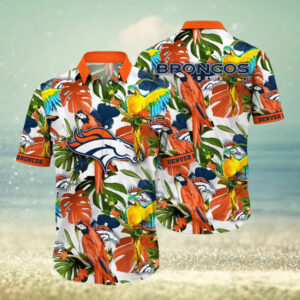 Denver Broncos NFL Flower Summer Hawaiian Shirt