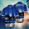 Duke Blue Devils Black Palm Tree Hawaiian Shirt
