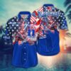 Duke Blue Devils US Independence Day America Flag Pattern Hawaiian Shirt