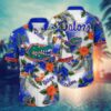 Florida Gators Brightly Colored Flower Hawaiian Shirt