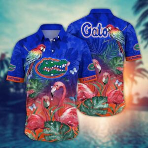 Florida Gators Flamingo Couple Hawaiian Shirt