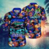 Florida Gators Palm Tree Tropical Flower Fruit Hawaiian Shirt
