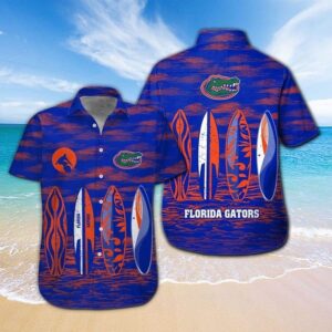 Florida Gators Surfboard Hawaiian Shirt