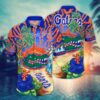 Florida Gators Thunder Strike Beach Palm Tree Hawaiian Shirt