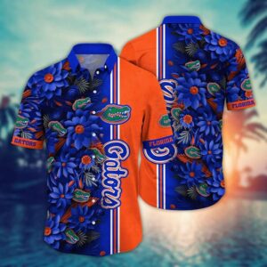 Florida Gators Tropical Floral Hawaiian Shirt