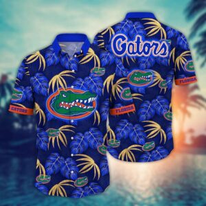 Florida Gators Tropical Leaf Hawaiian Shirt