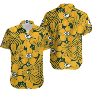 Green Bay Packers Flower Hawaiian Shirt
