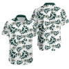 Green Bay Packers Logo And Leaves Hawaiian Shirt