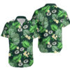 Green Bay Packers Logo And Leaves Hawaiian Shirt V1