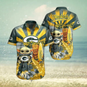 Green Bay Packers NFL Baby Yoda Hawaiian Shirt