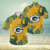 Green Bay Packers NFL Graphic Pattern Hawaiian Shirt