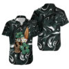 Green Bay Packers Skull And Hibiscus Hawaiian Shirt