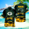 Green Bay Packers Tree Aloha Hawaiian Shirt