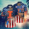 Illinois Fighting Illini 4th Of July America Flag Pattern Hawaiian Shirt