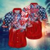 Indiana Hoosiers 4th Of July America Flag Pattern Hawaiian Shirt