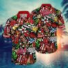 Indiana Hoosiers Tiki Pattern Hawaiian Shirt