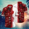 Indiana Hoosiers Tropical Flowers Aloha Hawaiian Shirt