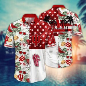 Indiana Hoosiers Tropical Fruit America Star Hawaiian Shirt
