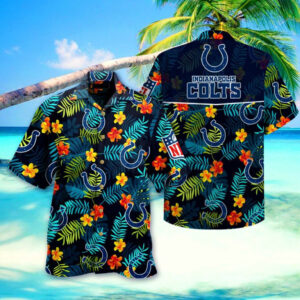 Indianapolis Colts Aloha Colorful Hawaiian Shirt