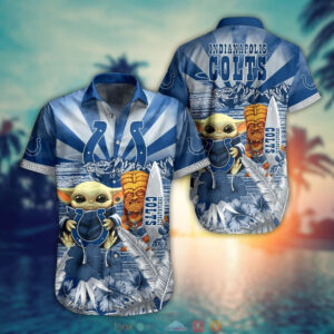 Indianapolis Colts Baby Yoda Hawaiian Shirt