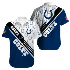 Indianapolis Colts Football Logo Hawaiian Shirt V1