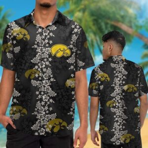 Iowa Hawkeyes Mini Blossom Aloha Hawaiian Shirt