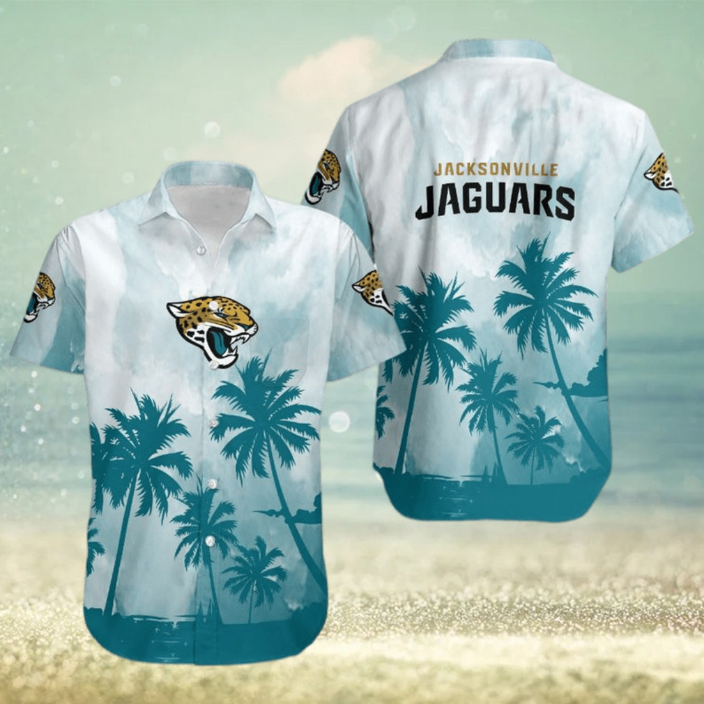 Jacksonville Jaguars Coconut Trees Hawaiian Shirt Jacksonville Jaguars Coconut Trees Hawaiian Shirt