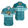 Jacksonville Jaguars Flower And Logo Hawaiian Shirt