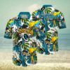 Jacksonville Jaguars Flower Colorful Hawaiian Shirt
