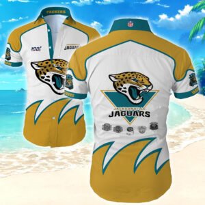 Jacksonville Jaguars Logo Pattern Hawaiian Shirt
