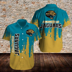 Jacksonville Jaguars Logo Pattern Hawaiian Shirt V1