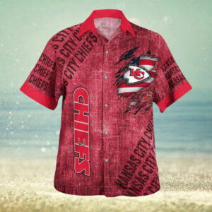 Kansas City Chiefs American Flag Hawaiian Shirt