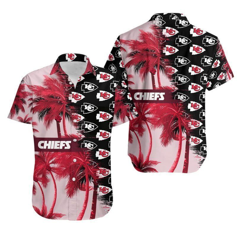 Kansas City Chiefs Coconut Tree Hawaiian Shirt Kansas City Chiefs Coconut Tree Hawaiian Shirt
