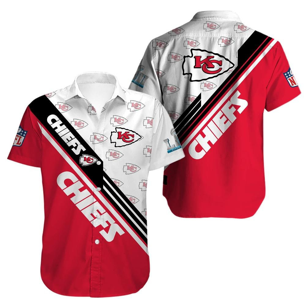 Kansas City Chiefs Football Logo Hawaiian Shirt Kansas City Chiefs Football Logo Hawaiian Shirt