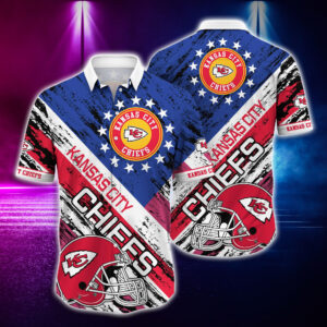 Kansas City Chiefs US Flag Hawaiian Shirt