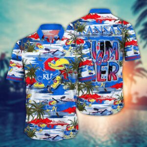 Kansas Jayhawks Summer Vibes Aloha Hawaiian Shirt
