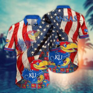 Kansas Jayhawks US Independence Day Hawaiian Shirt