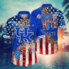 Kentucky Wildcats 4th Of July America Flag Pattern Hawaiian Shirt