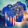 Kentucky Wildcats 4th Of July America Flag Pattern Hawaiian Shirt