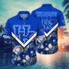 Kentucky Wildcats Botanical Flowers Hawaiian Shirt