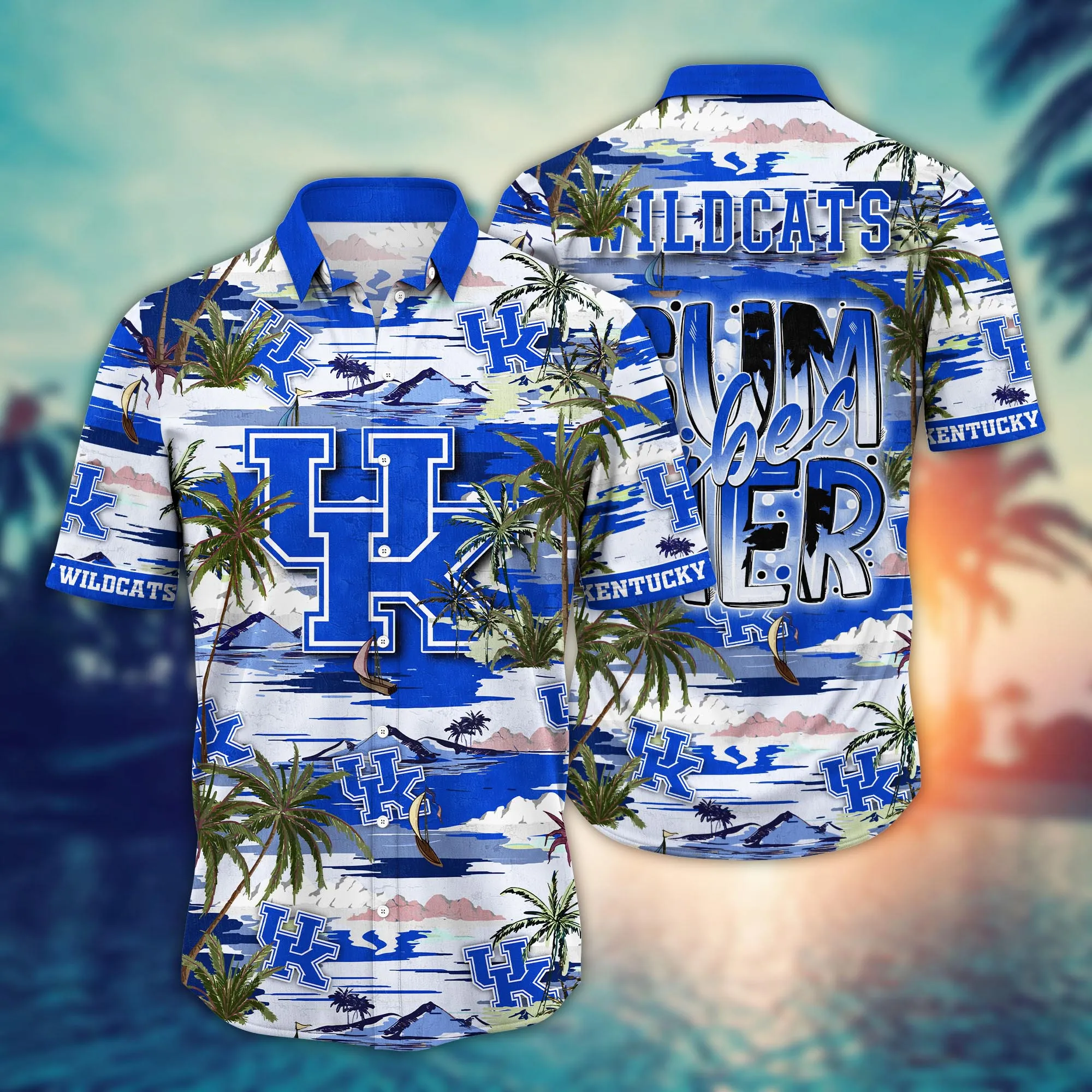 Kentucky Wildcats Coconut Island Hawaiian Shirt Kentucky Wildcats Coconut Island Hawaiian Shirt
